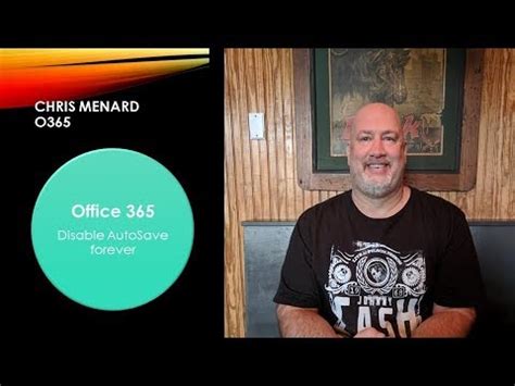 Disable AutoSave permanently in Office 365 by Chris Menard.